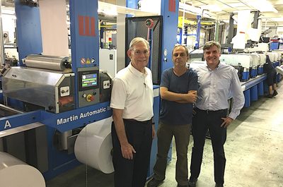 Spanish label converter fits Martin Automatic to its Gallus presses